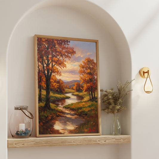 Golden Fall Forest ® | Digital Art Edition