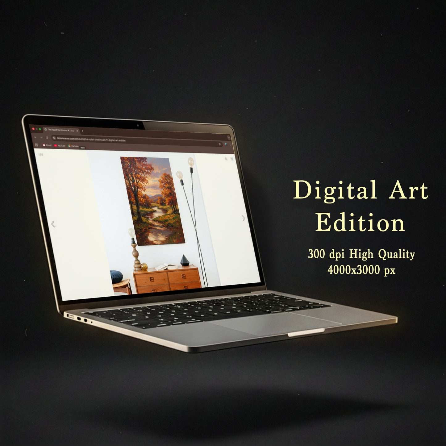 Golden Fall Forest ® | Digital Art Edition