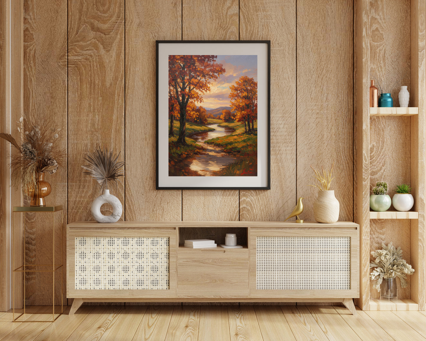 Golden Fall Forest ® | Digital Art Edition